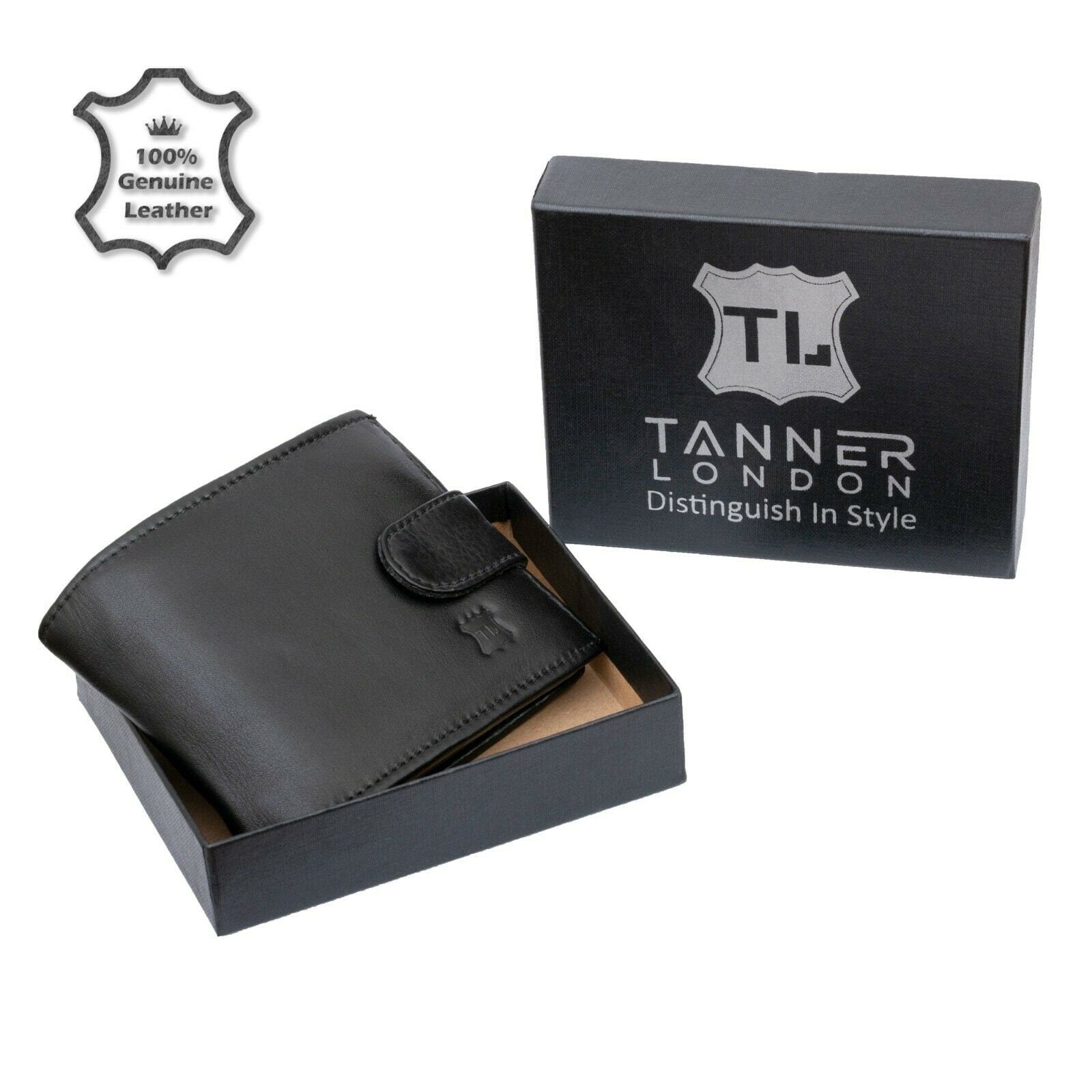 Handmade Leather Bi-Fold Wallet: 10 Card Holder, RFID Blocking