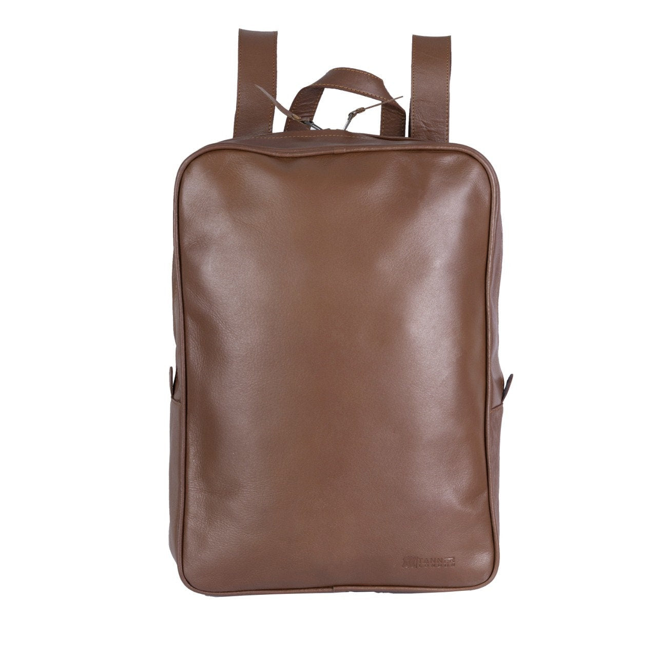 Handmade Full Grain Leather Backpack: College Travel Rucksack