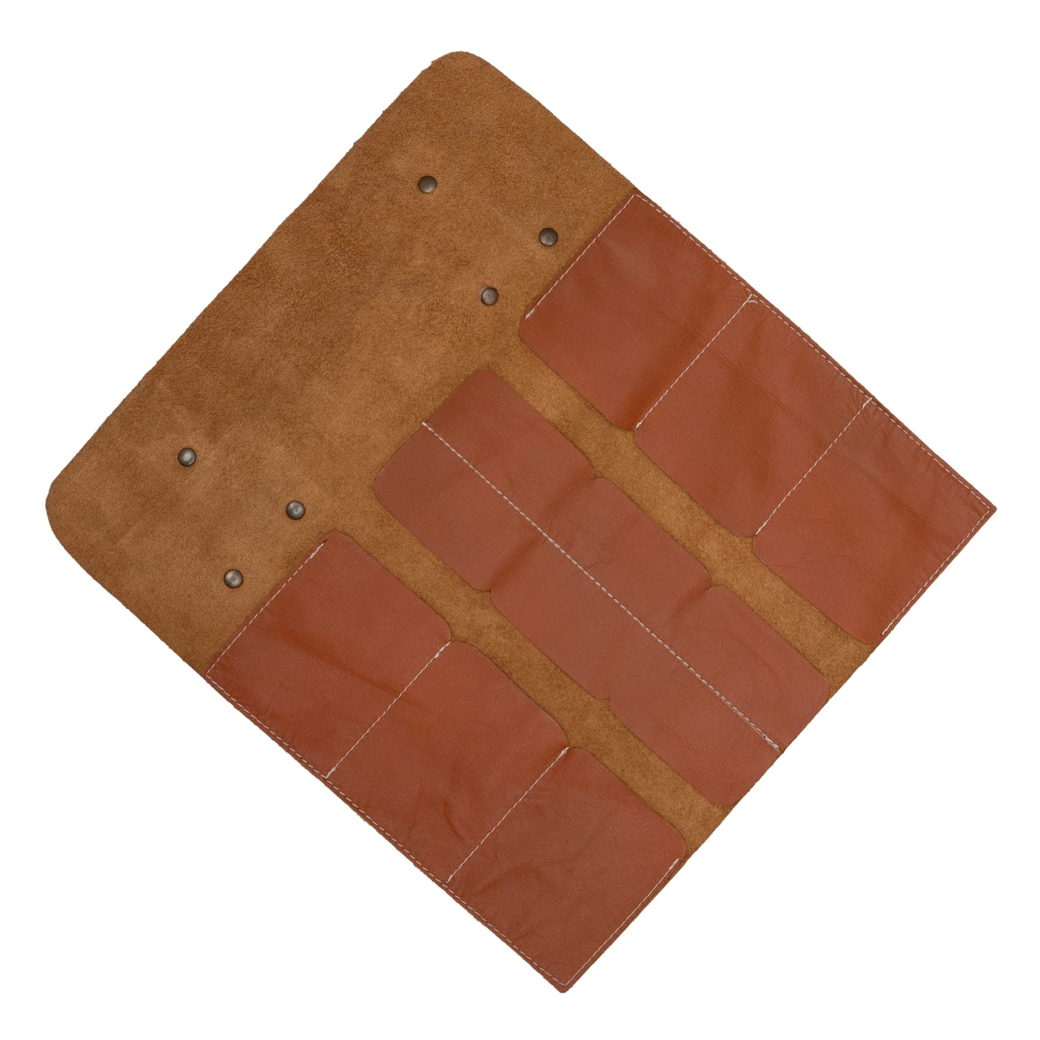 Handmade Full Grain Leather Watch Roll: Travel Organizer with Pouch