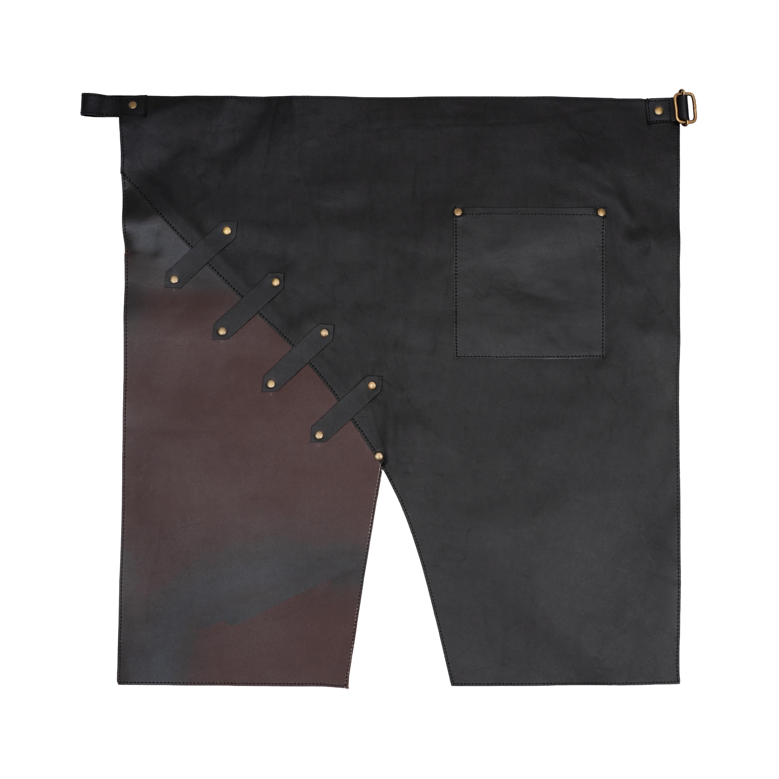 Handmade Leather Mini Apron – Unisex Workwear with Tool Pocket