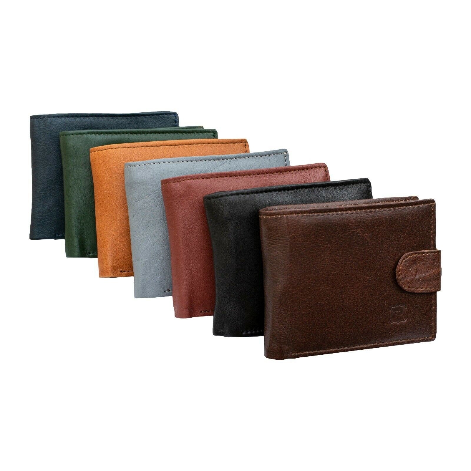 Handmade Leather Bi-Fold Wallet: 10 Card Holder, RFID Blocking