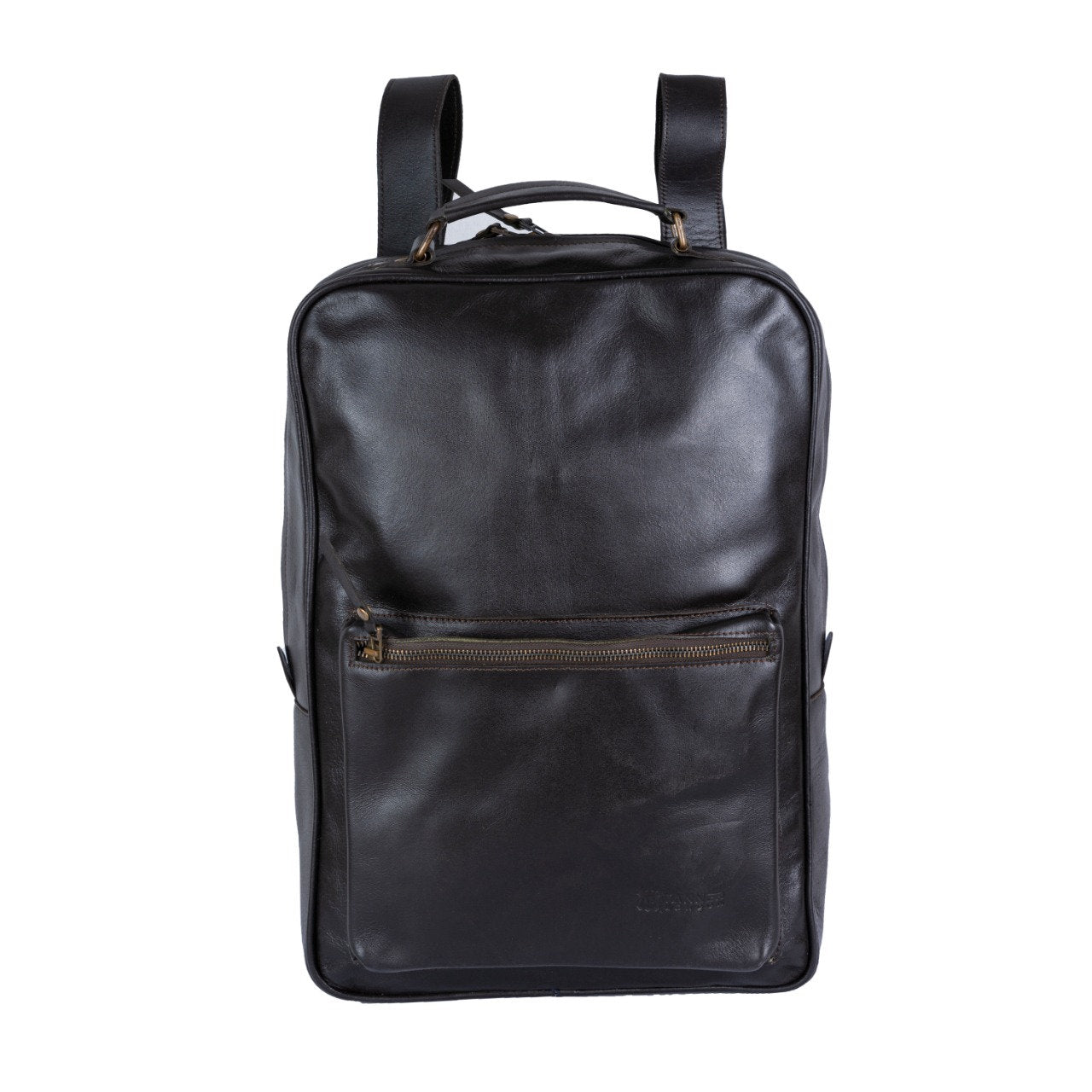 Dark Brown Leather Backpack: Handmade Full Grain Rucksack