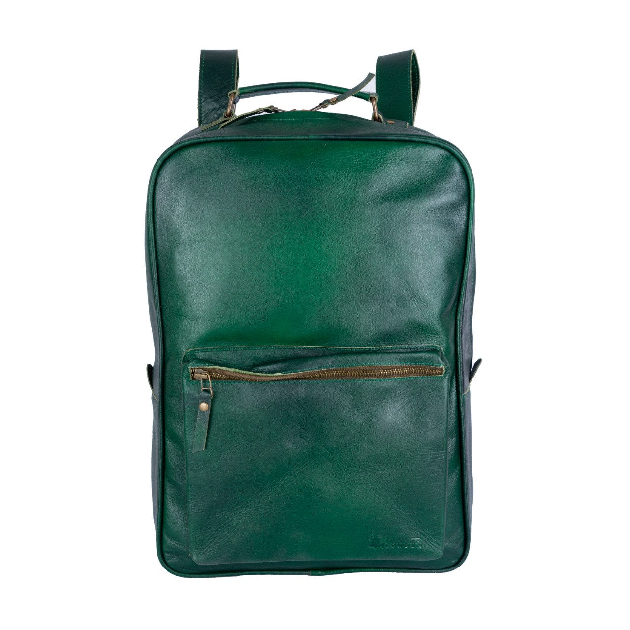Handmade Full Grain Leather Backpack: College Travel Rucksack