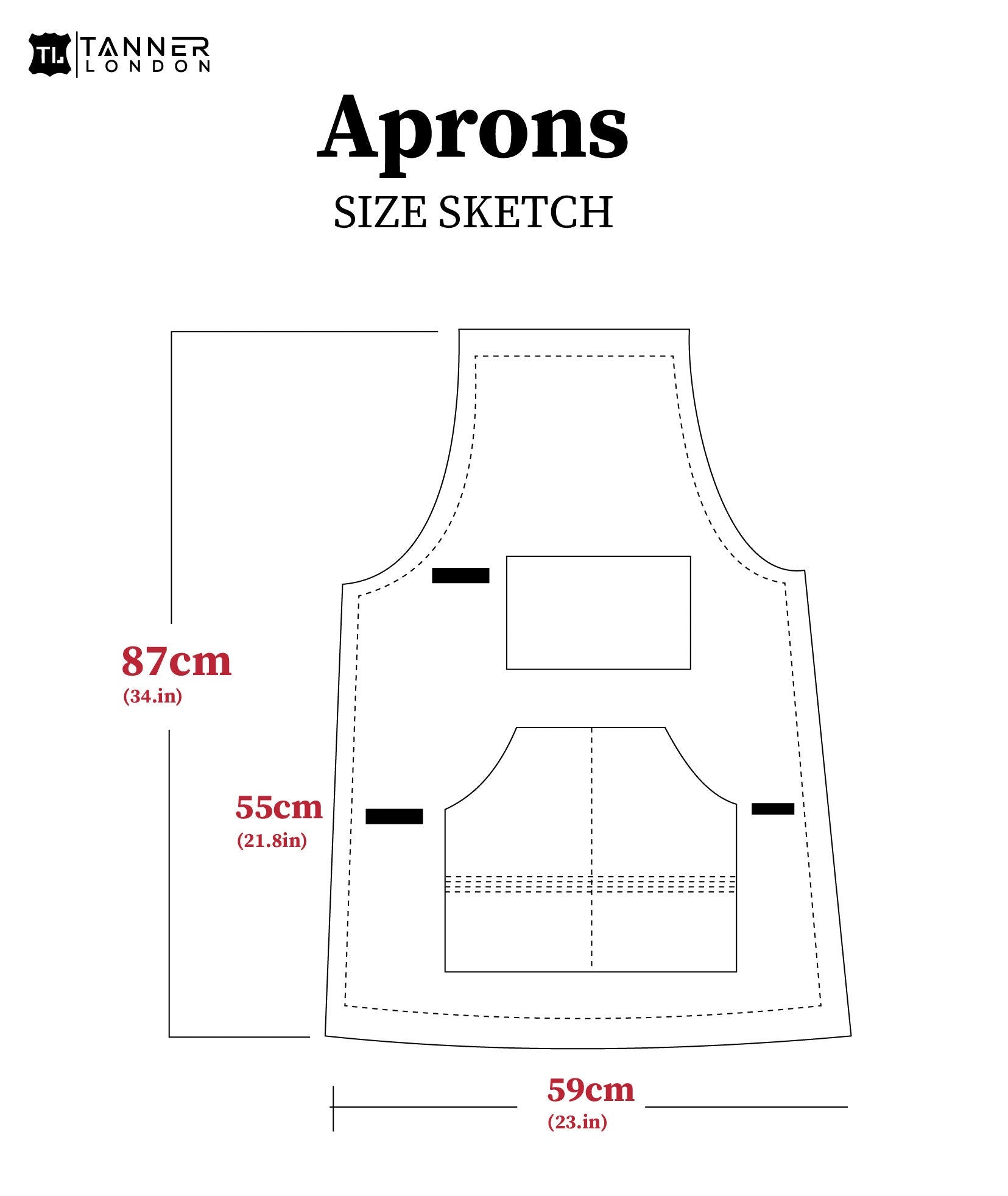Grey Canvas & Leather Apron: Chef, Butcher, Grill Master