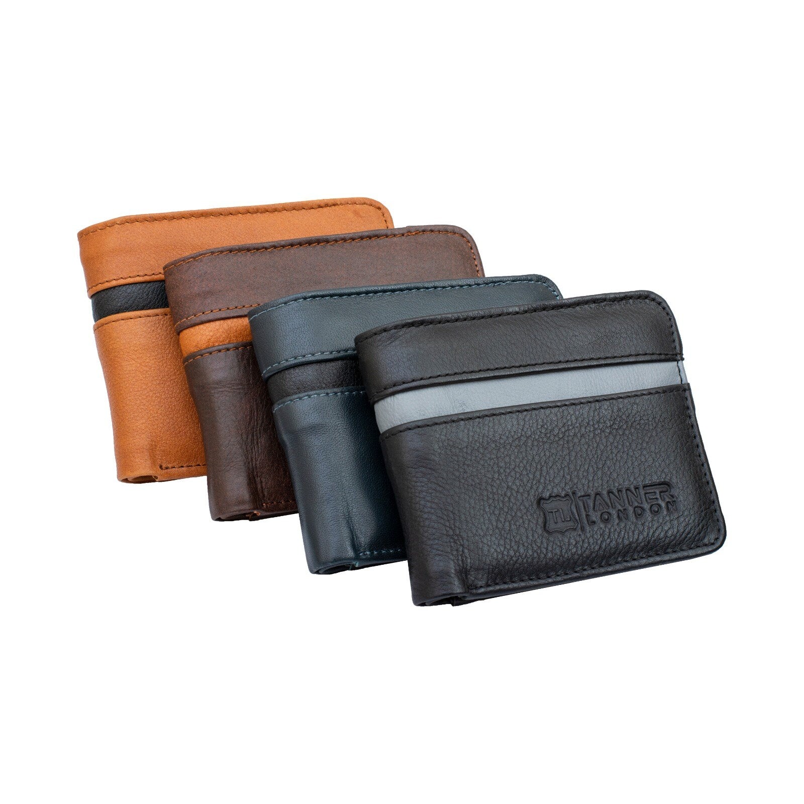 Handmade Leather Bi-Fold Wallet: 7 Card Slots, RFID Protection